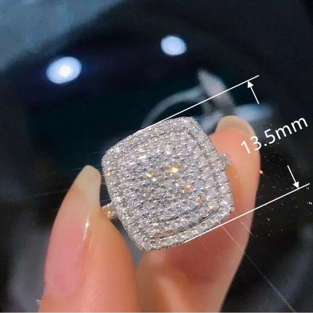 DIAMOND WEDDING RING ENGAGEMENT RING - Picture 3 of 7